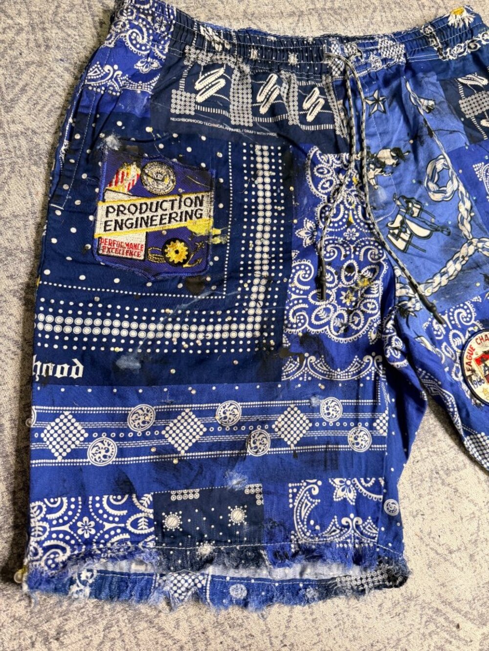 Neighborhood x Dro Lab Custom 1/1 Reworked Reworked Dyed Distressed Hand Treated - Picture 4 of 12